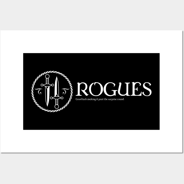 Rogue Character Class TRPG Tabletop RPG Gaming Addict Wall Art by dungeonarmory